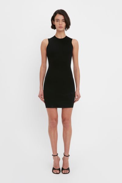 New Dresses Women Vb Body Mini Dress In Black Victoria Beckham