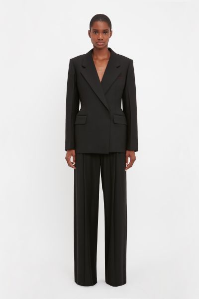 Buy Jackets & Coats Waist Fitted Jacket In Black Women Victoria Beckham