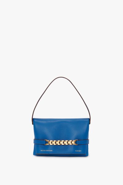 Giveaway Victoria Beckham Mini Chain Pouch In Sapphire Blue Leather Women The Chain Pouch