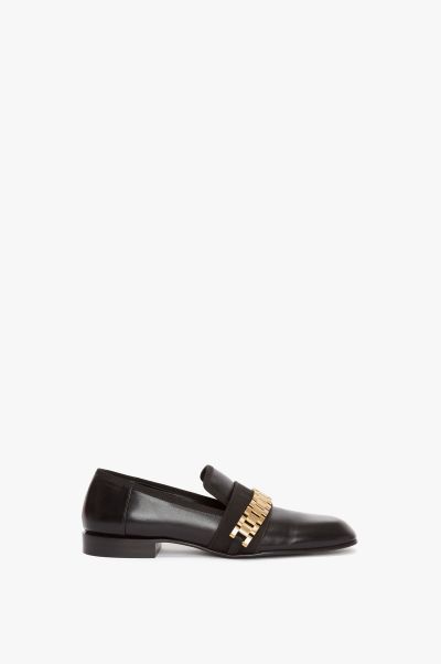Women Victoria Beckham Flats Intuitive Mila Chain Loafer In Black