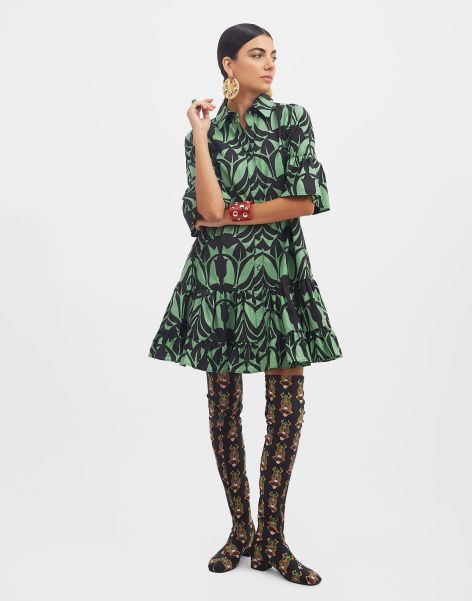 Choux Dress In Papyrus Green For Women Dresses Enrich La Double  J Women