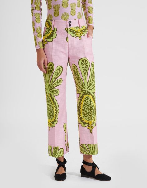 Shorts & Pants Hendrix Pants In Big Pineapple Pink For Women Personalized Women La Double  J