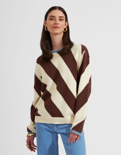 Mega Sale Veneziana Sweater In Chocolate For Women Knitwear La Double  J Women