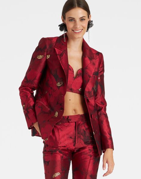 Fashionable La Double  J 24/7 Jacket In Ruby Red For Women Women Outerwear