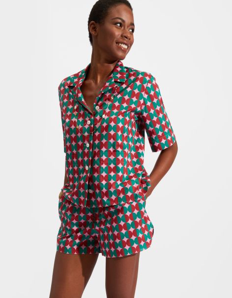 Loungewear Women La Double  J Beauty Short Pajama In Mezzaluna Pink For Women