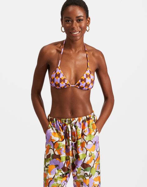 Triangle Bikini Top In Mezzaluna Orange For Women Sleek La Double  J Women Swimwear