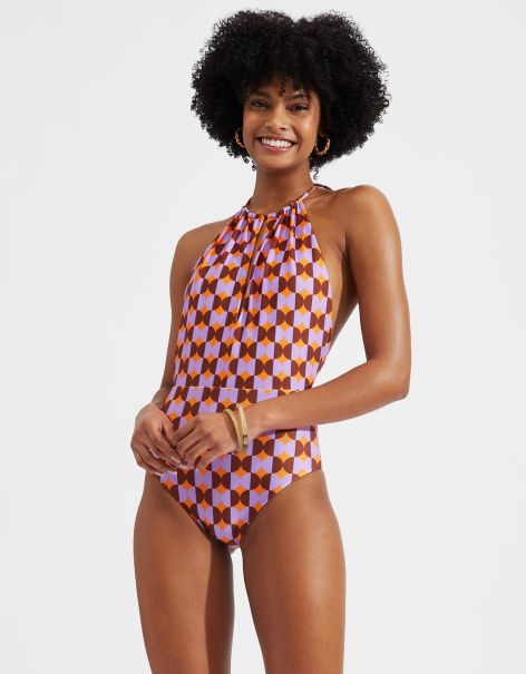 Comfortable Women Esther Swimsuit In Mezzaluna Orange For Women La Double  J Swimwear