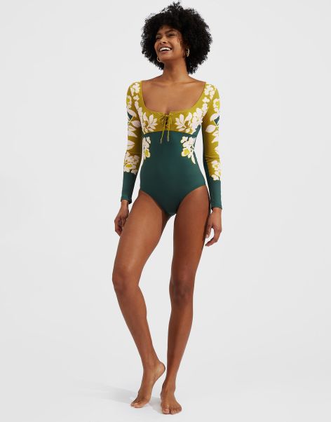 Swimwear La Double  J Sunset Suit (Placée) In Jasmine Blu Placée For Women Women Mega Sale