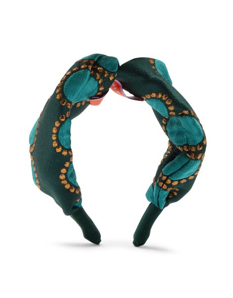 La Double  J Cerchietto In Winter Sun Emerald For Women Retro Hair Accessories Women