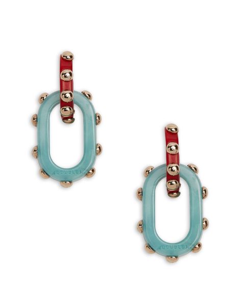 Jewelry Nefertiti Double Earrings In Red For Women Women Bespoke La Double  J