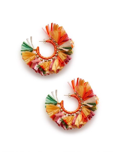 Exquisite Jewelry Hoop Earrings In Multicolor Rosa/Arancione For Women La Double  J Women