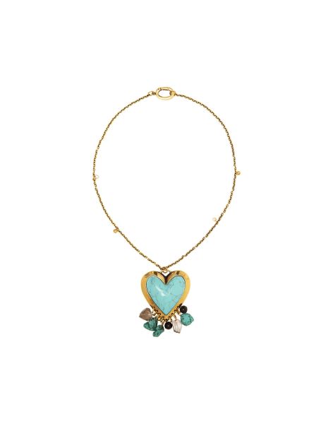 Cuore Grande Necklace In Solid Acquamarine For Women Refresh Jewelry La Double  J Women