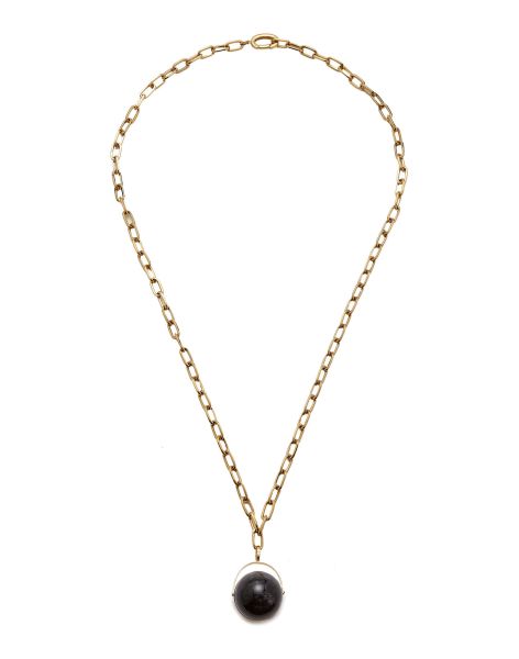 Jewelry Power Pendant Necklace In Black Obsidian For Women Fashionable Women La Double  J