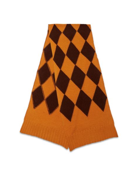 Argyle Scarf In Yellow / Brown For Women Women Exclusive La Double  J Foulards & Scarves