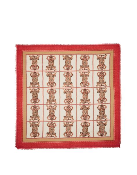 Shawl (135X135) In Tiger Tiles Camel For Women Women La Double  J Foulards & Scarves Personalized
